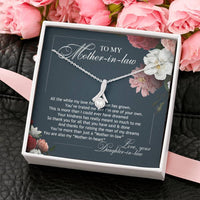 Thumbnail for To My Mother-in-law Necklace - Happy Birthday Mother-in-law