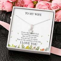 Thumbnail for To My Wife Necklace - Happy Birthday Wife
