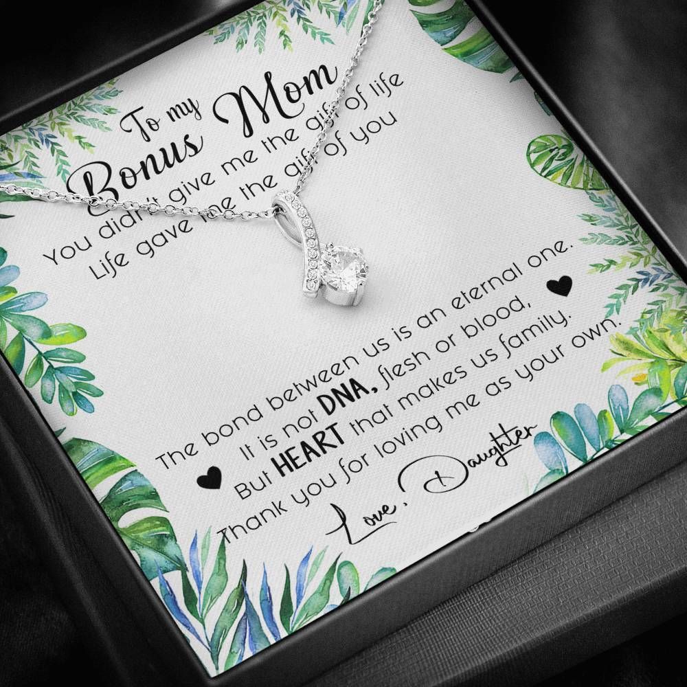 To My Bonus Mom Necklace - Happy Birthday Mom