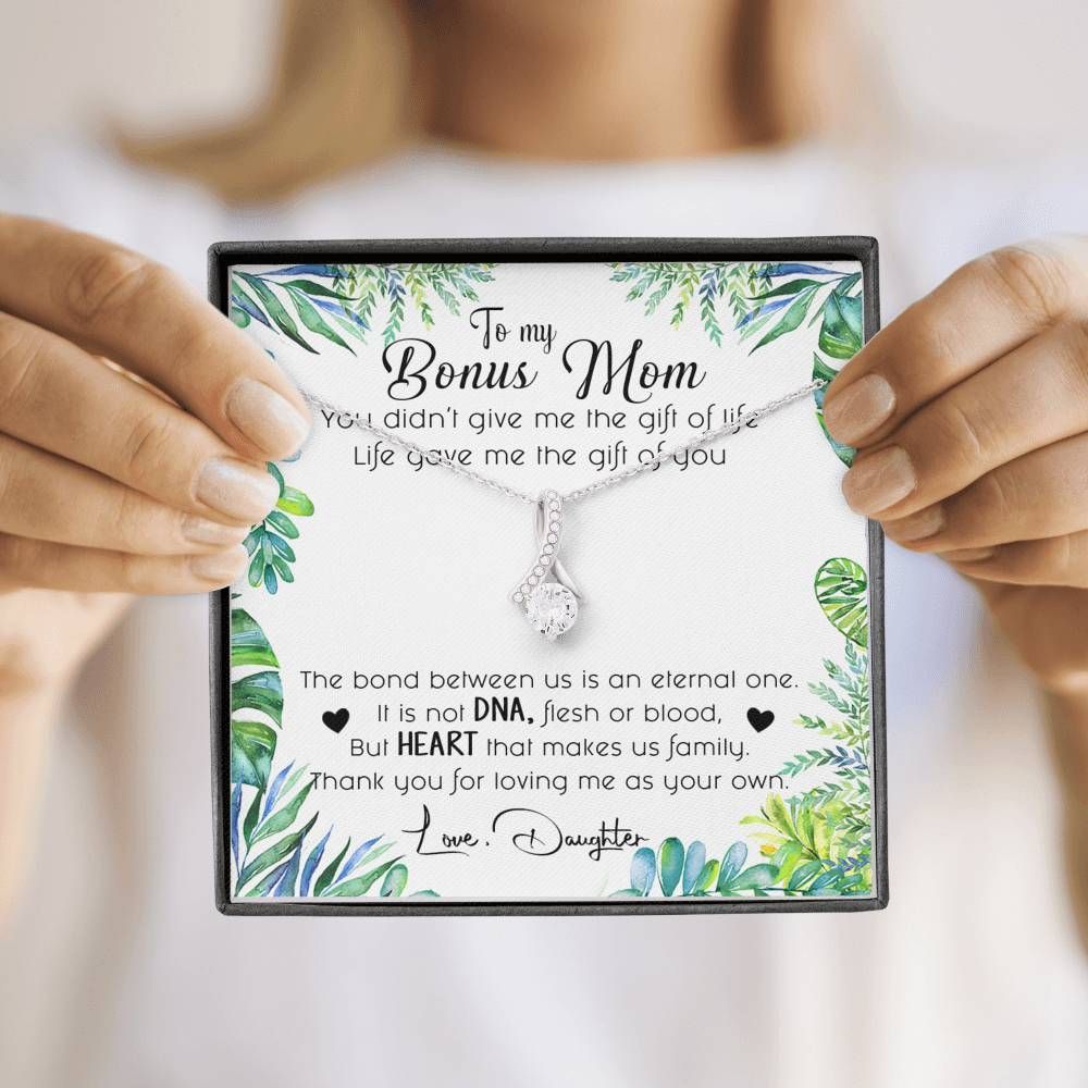 To My Bonus Mom Necklace - Happy Birthday Mom