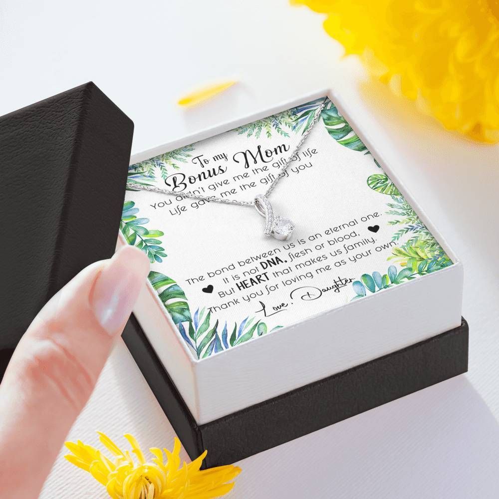 To My Bonus Mom Necklace - Happy Birthday Mom
