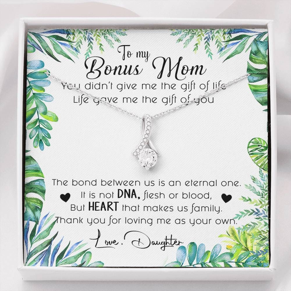 To My Bonus Mom Necklace - Happy Birthday Mom