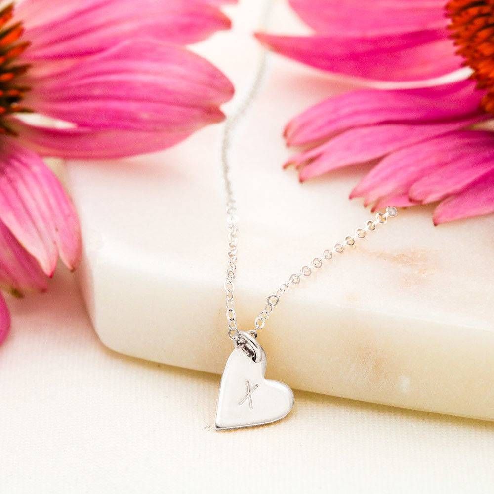 Personalized Name To My Bonus Mom Heart Necklace - Gift for Mom