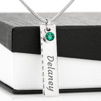Thumbnail for Custom Name Necklace To My Daughter Personalized Birthstone Necklace - Gift for Daughter