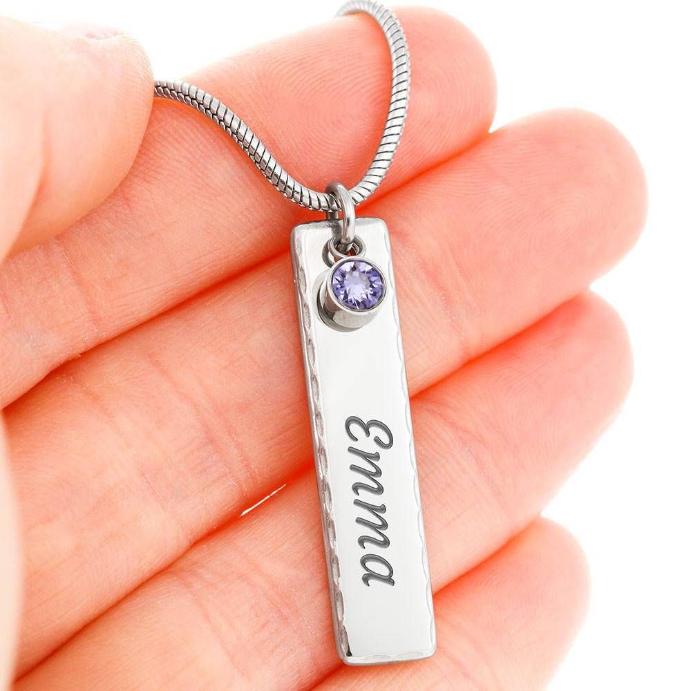Custom Name Necklace To My Daughter-in-law Personalized Birthstone Necklace