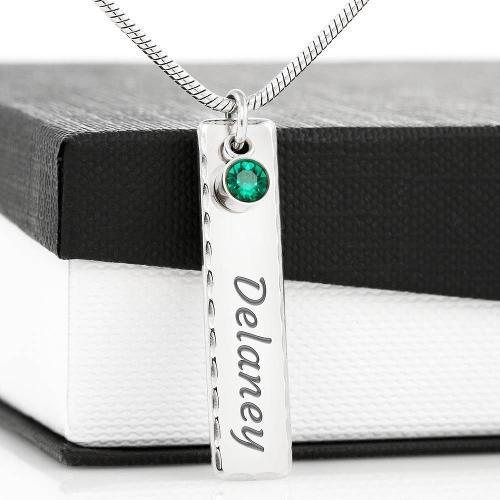 Custom Name Necklace To My Mother-in-law Personalized Birthstone Necklace