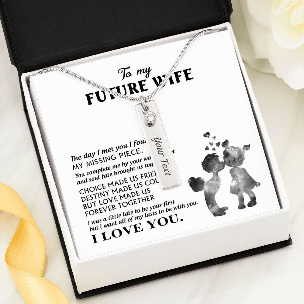 Custom Name Necklace My Future Wife Personalized Birthstone Necklace