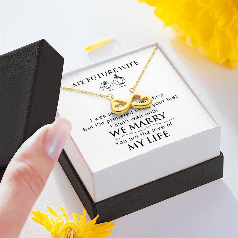 To My Future Wife Infinity Hearts Necklace - Gift for Wife