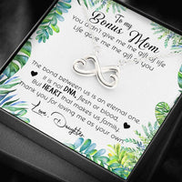 Thumbnail for To My Bonus Mom Infinity Hearts Necklace - Gift for Mom