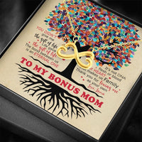 Thumbnail for To My Bonus Mom Infinity Hearts Necklace - Gift for Mom