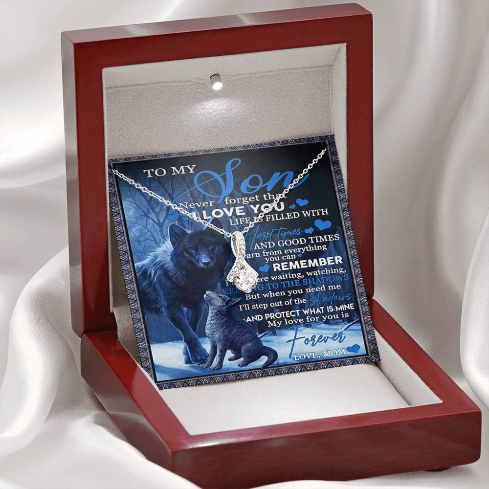 Wolf To My Son 025 Necklace - Happy Birthday Son