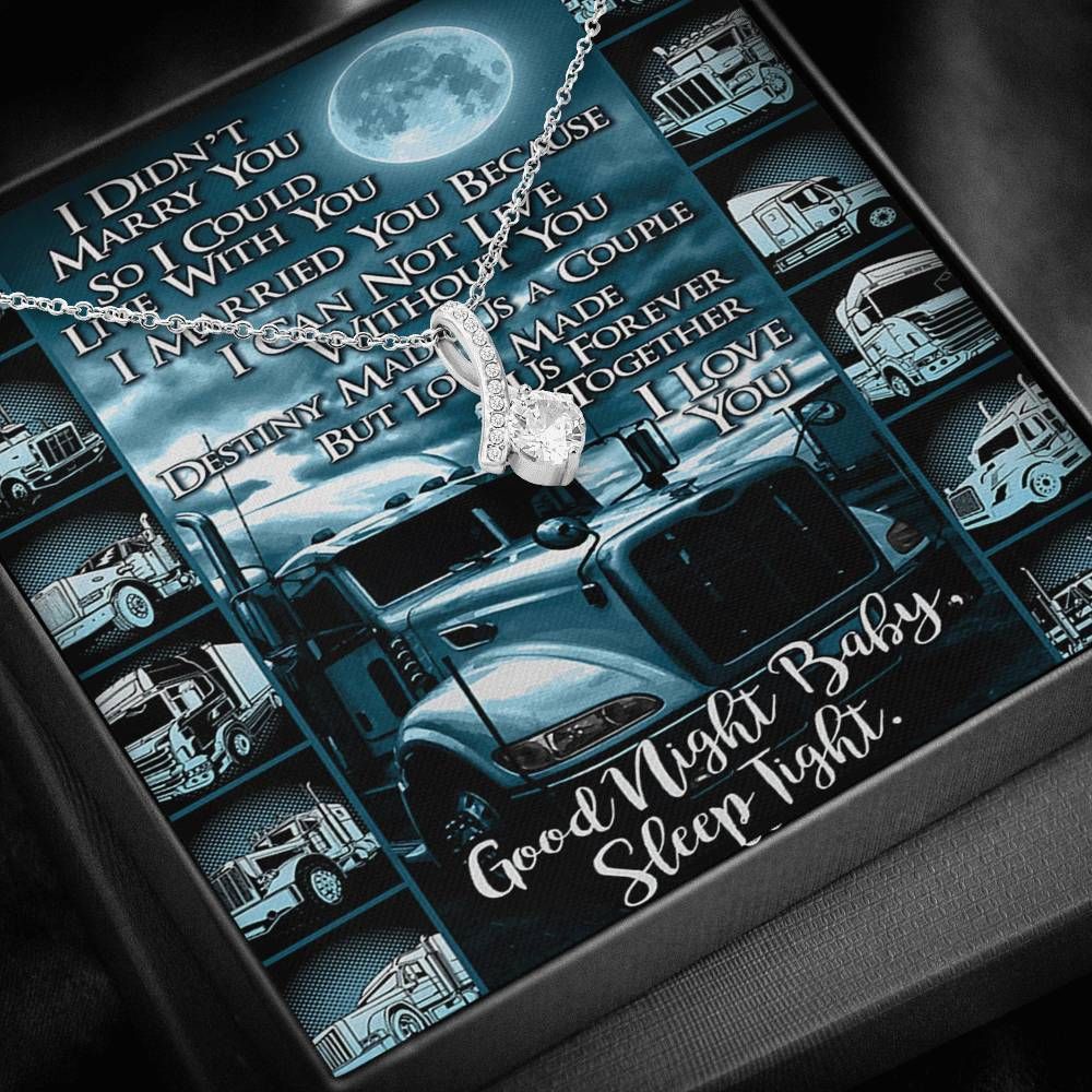 Trucker To My Wife Necklace - Happy Birthday Wife
