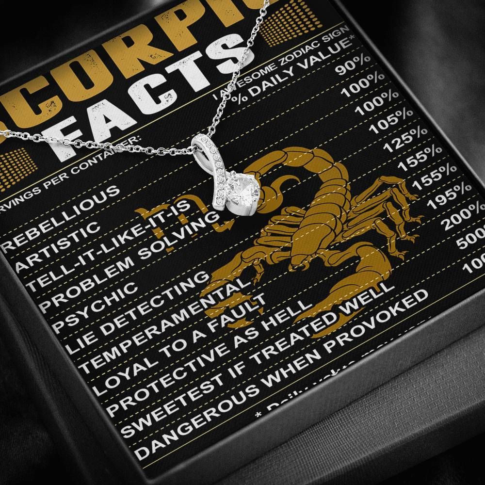 Scorpio Facts Necklace - Happy Birthday