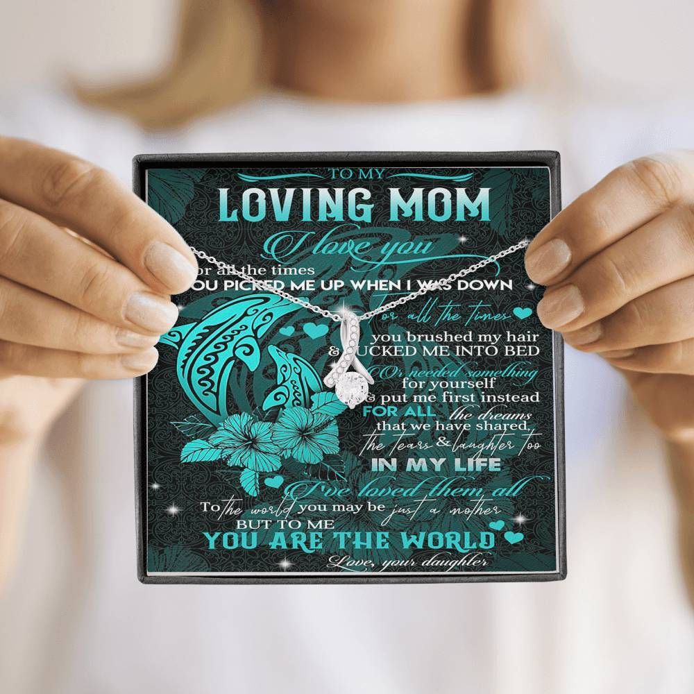 To My Mom 05 Necklace - Happy Birthday Mom