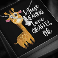 Thumbnail for Giraffe Necklace - Happy Birthday Son & Daughter