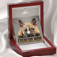 Thumbnail for Frenchie Mom Necklace - Happy Birthday Mom