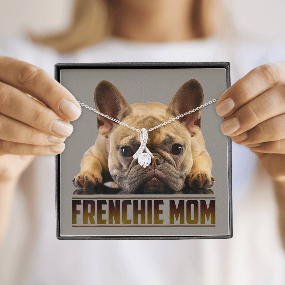 Frenchie Mom Necklace - Happy Birthday Mom