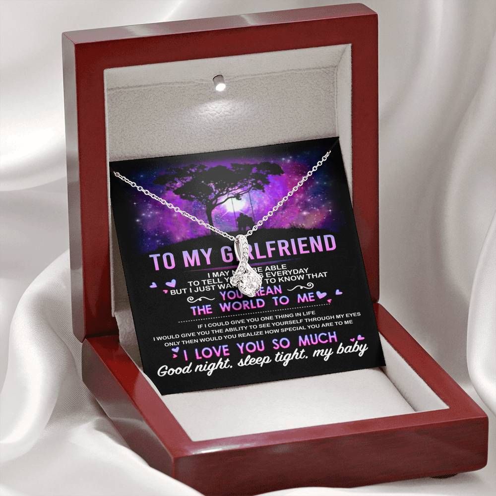 To My Girlfriend 001 Necklace - Happy Birthday Girlfriend