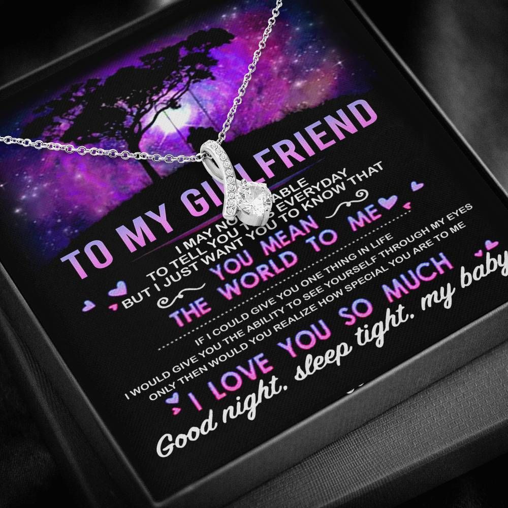 To My Girlfriend 001 Necklace - Happy Birthday Girlfriend