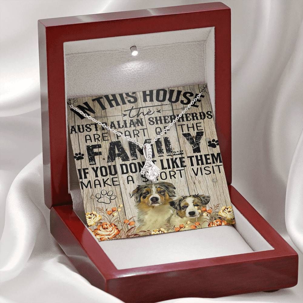 Aussie Dog Necklace - Happy Birthday