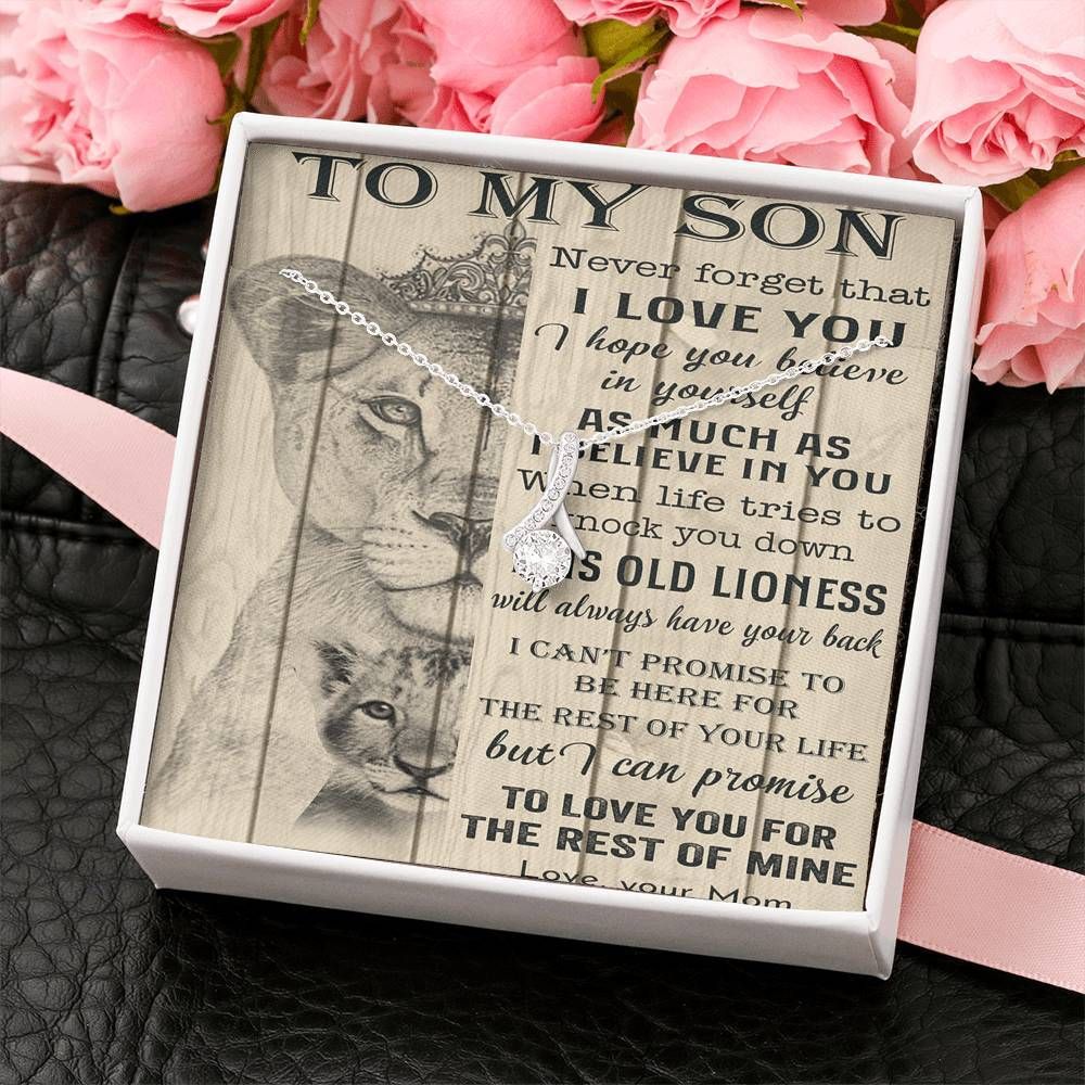 Lion To My Son Necklace - Happy Birthday Son