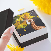 Thumbnail for Giraffe Sunflower Necklace - Happy Birthday Son & Daughter