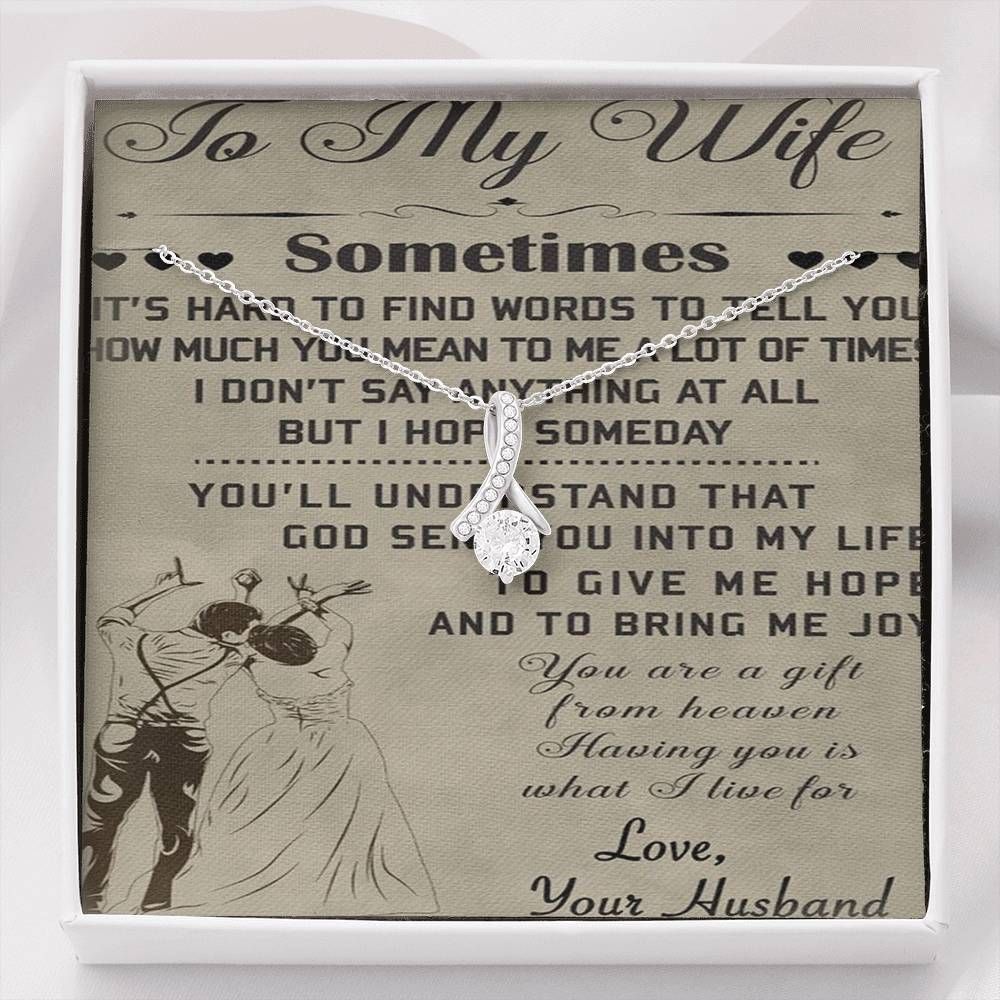 To My Wife 029 Necklace - Happy Birthday Wife