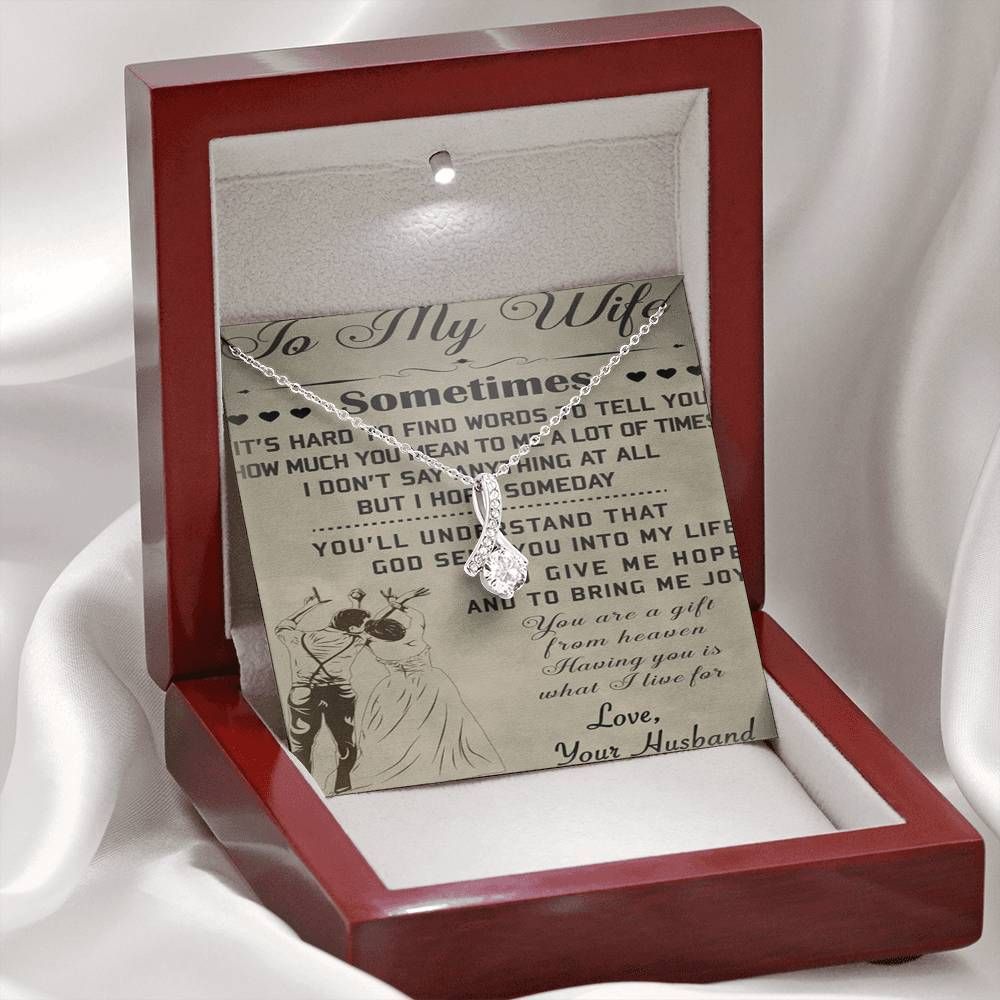 To My Wife 029 Necklace - Happy Birthday Wife