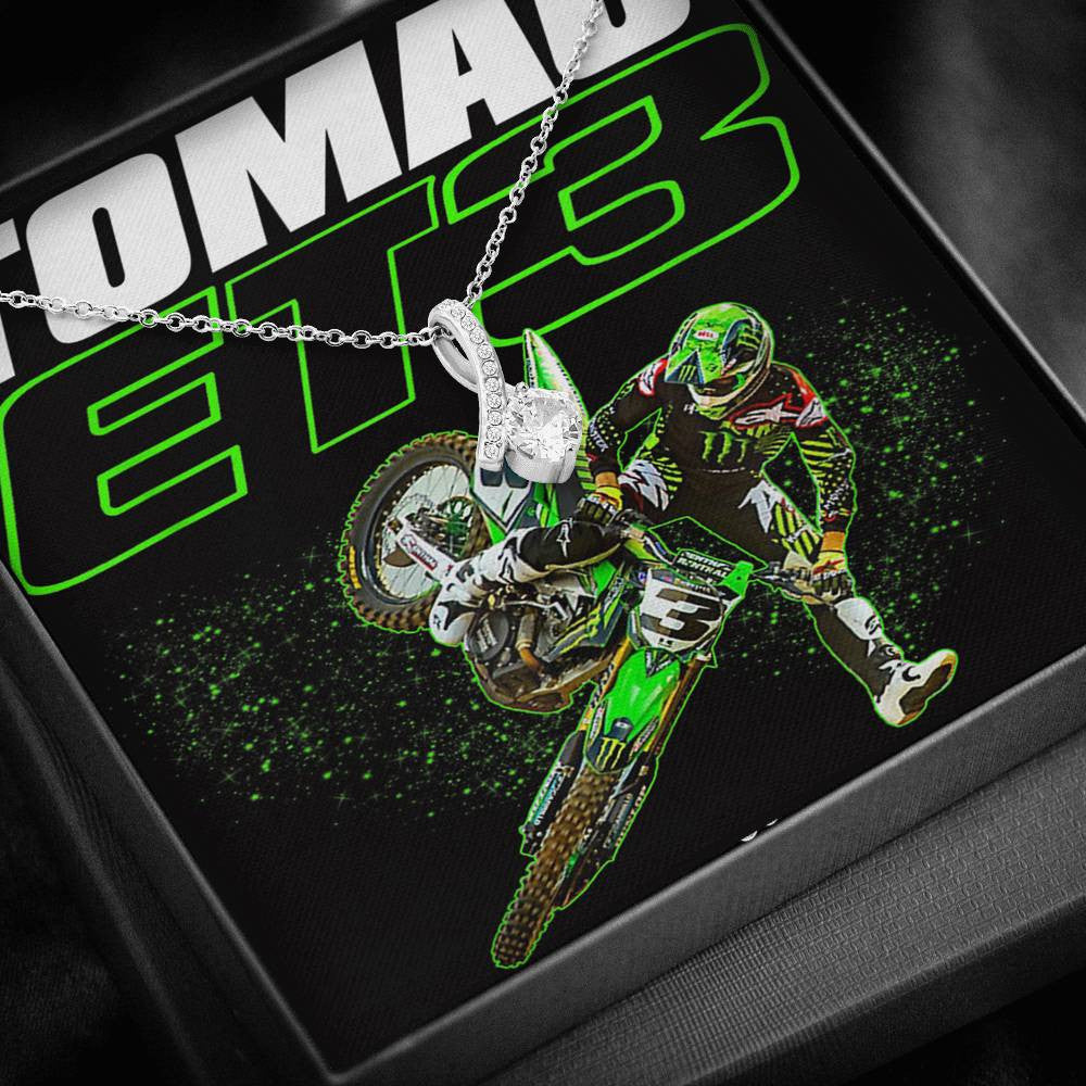 ET3 Tomac Motocross Supercross Necklace - Happy Birthday