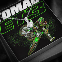 Thumbnail for ET3 Tomac Motocross Supercross Necklace - Happy Birthday