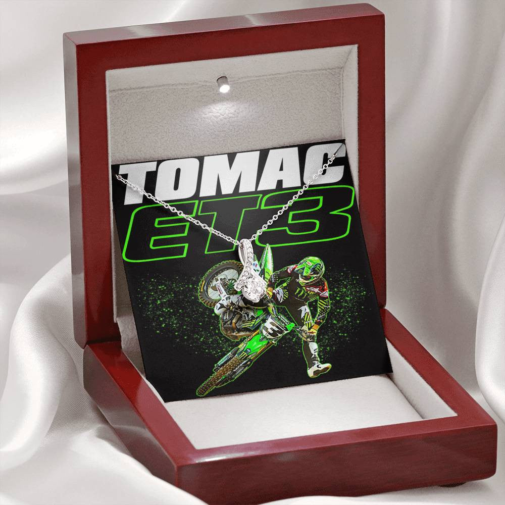 ET3 Tomac Motocross Supercross Necklace - Happy Birthday