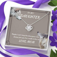 Thumbnail for Daughter Necklace, To My Daughter Necklace Gift � I Can�t STop The Downpour � You Are Adorable Necklace