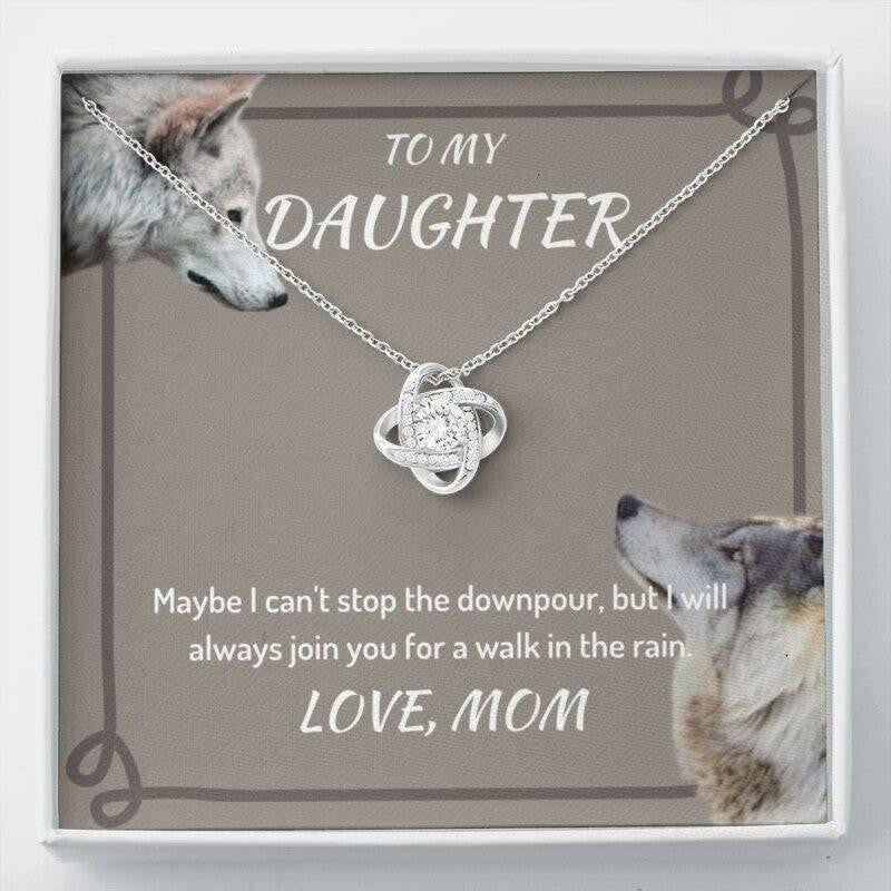 Daughter Necklace, To My Daughter Necklace Gift � I Can�t STop The Downpour � You Are Adorable Necklace