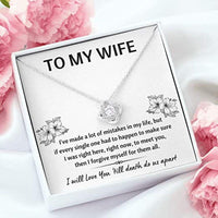 Thumbnail for Wife Necklace, To My Wife �Mistakes� Necklace Gift For Wife. Wife Gift For Wife
