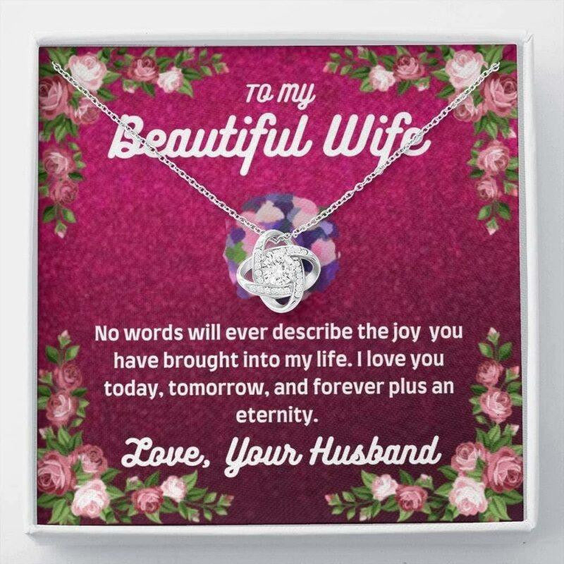 Wife Necklace, To my wife necklace gift � no words necklace gift from husband