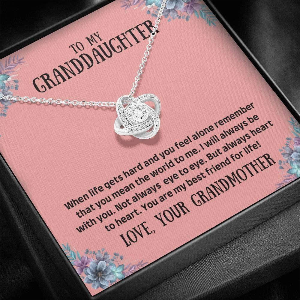Granddaughter Necklace, To My Granddaughter Necklace Gift � You Mean The World � Gift For Her Necklace