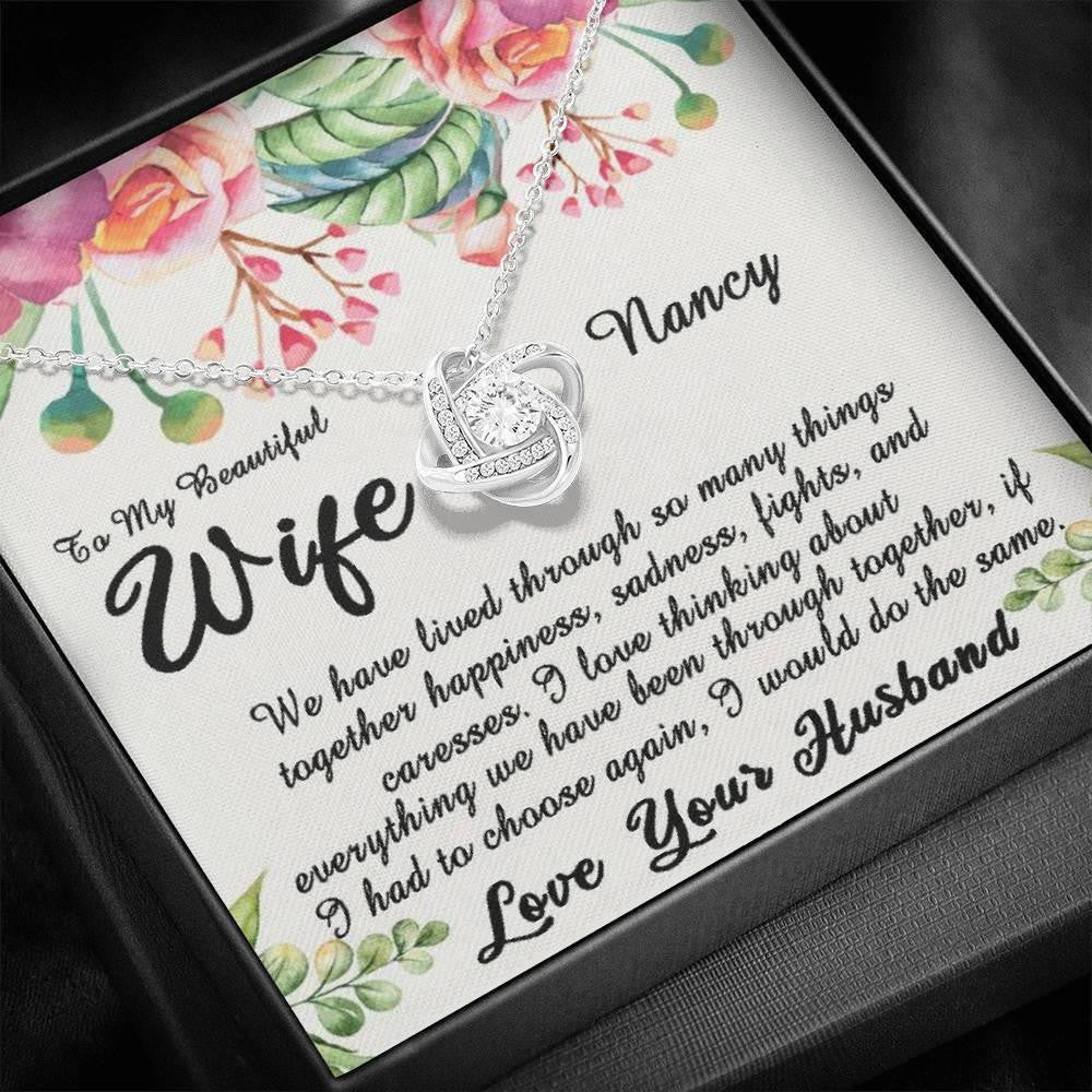 Wife Necklace, Necklace gift for wife from husband, sentimental gifts for her
