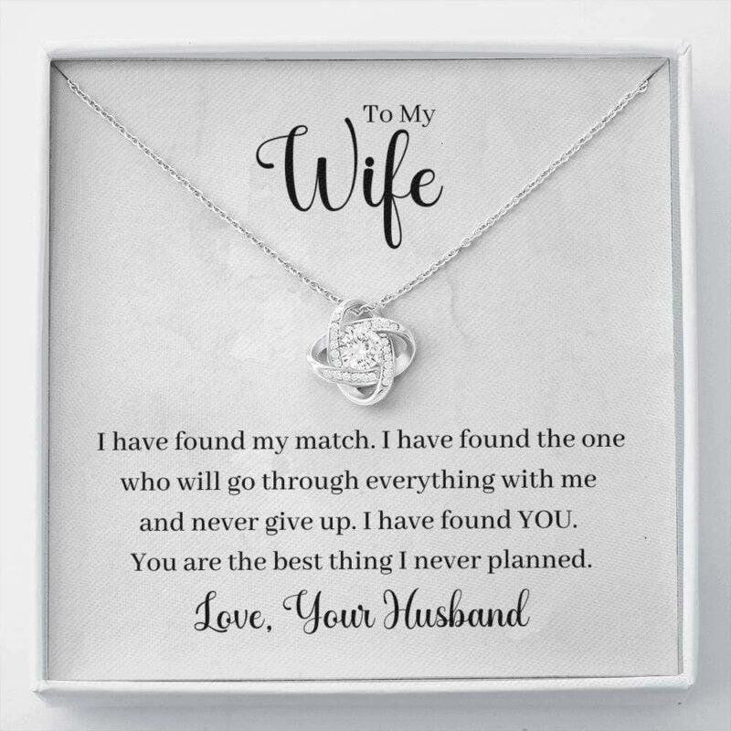 Wife Necklace, To My Wife Necklace Gift � I Have Found My Match � From Your Husband Necklace