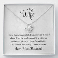 Thumbnail for Wife Necklace, To My Wife Necklace Gift � I Have Found My Match � From Your Husband Necklace