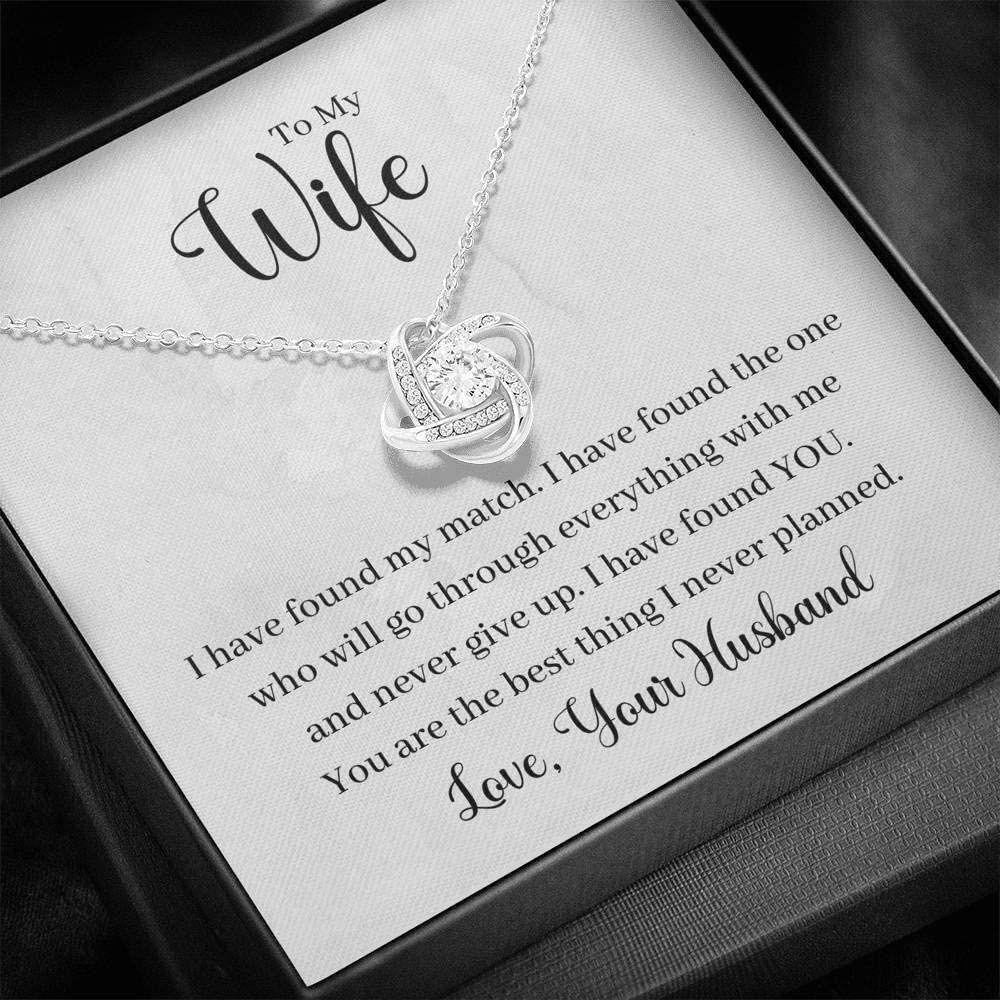 Wife Necklace, To My Wife Necklace Gift � I Have Found My Match � From Your Husband Necklace