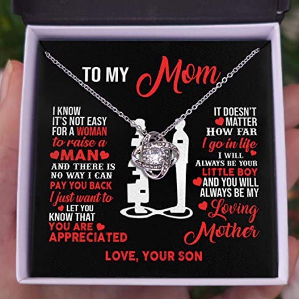 Mom Necklace Mothers Day Gift From Son To My Mom Little Boy