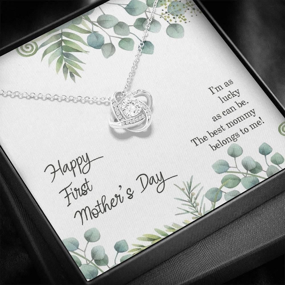 Mom Necklace, Happy first mother�s day gift necklace, first mom necklace, new mom