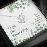Thumbnail for Mom Necklace, Happy first mother�s day gift necklace, first mom necklace, new mom