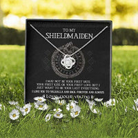 Thumbnail for Girlfriend Necklace, Wife Necklace, To My Shieldmaiden I Love You To Valhalla And Back Necklace, Wife Gift, Girlfriend Gift, Viking Gift
