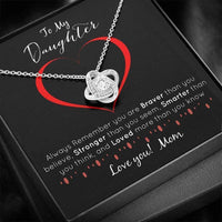 Thumbnail for Daughter Necklace, Necklace To My Daughter Gift From Mom, Mother Daughter Necklace
