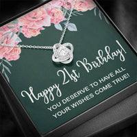 Thumbnail for Happy 21st Birthday Gifts For Women Girls, 21 Years Old Necklace For Her