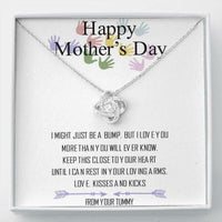 Thumbnail for Mom Necklace, Necklace to expecting mom, happy mothers day from your bump, pregnant expecting moms