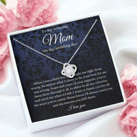 Thumbnail for Mom Necklace, To Mom On My Wedding Day Necklace, Mother Of The Groom Gift From Son