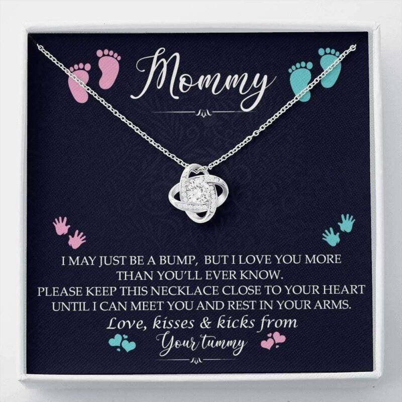 Wife Necklace, New Mommy Necklace, Gift From Mom To Be Baby Bump, New Mom, First Time Mom Pregnancy
