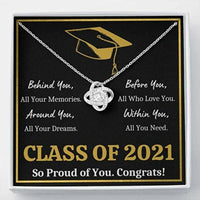 Thumbnail for Daughter Necklace, Graduation Class Of 2021 Necklace Gift Present From Mom Dad To Step Daughter In Law GrandDaughte